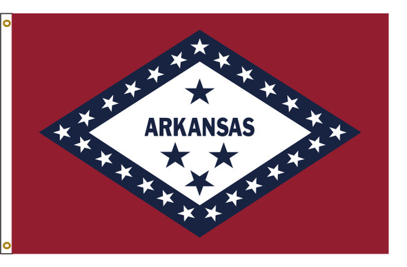 Arkansas 5'x8' Nylon State Flag 5ftx8ft