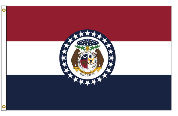Missouri 5 feet by 8 feet Nylon State Flag 5 feet by 8 feet
