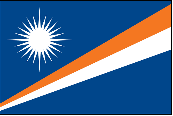 Marshall Islands flag design — product illustration, not a photograph or size-specific construction detail.