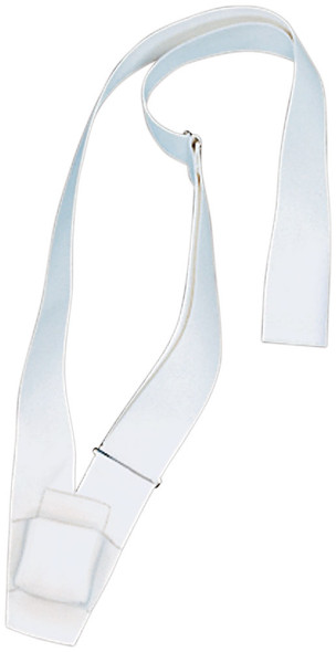 Single Strap White Web Carrying Belt With Pole Pocket 050451