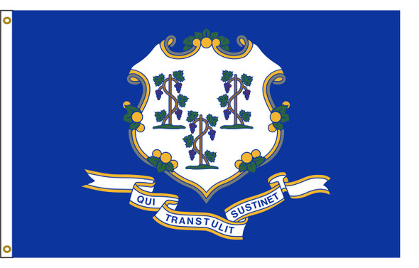 Connecticut 6'x10' Nylon State Flag 6ftx10ft