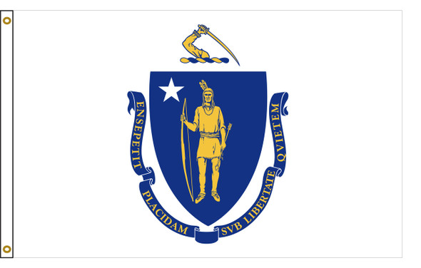 Massachusetts 6'x10' Nylon State Flag 6ftx10ft