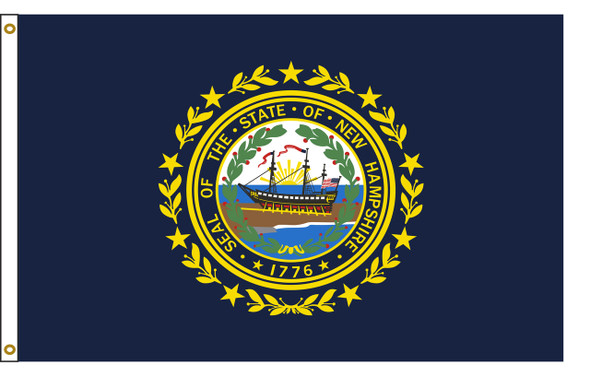 New Hampshire 8 feet by 12 feet Nylon State Flag 8 feet by 12 feet
