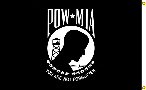 POW MIA Double Sided 4ftx6ft Back Side Of Flag