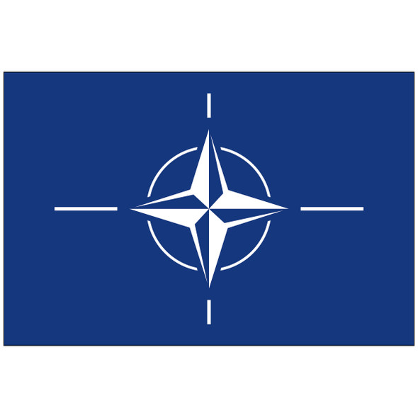 NATO flag design - product illustration, not a photograph or size-specific construction detail.