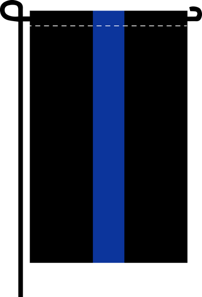 Thin Blue Line  - Doesn't come with the garden flagpole