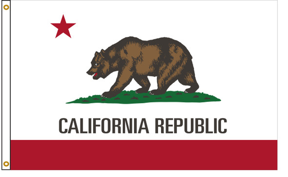 California 3'x5' Nylon State Flag 3ftx5ft