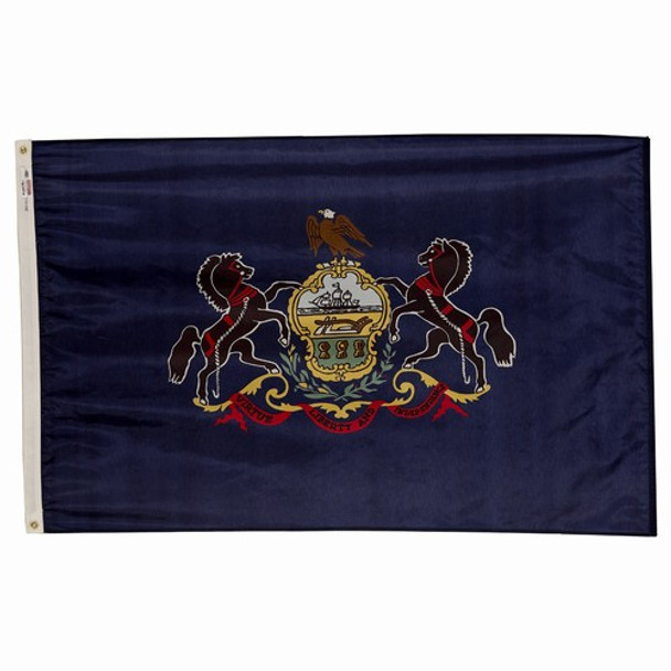 Pennsylvania State Flag 3x5 Feet Spectramax Nylon by Valley Forge Flag 35232380