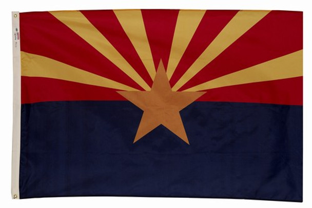 Arizona State Flag 5x8 Feet SpectraPro Polyester by Valley Forge Flag 58332030