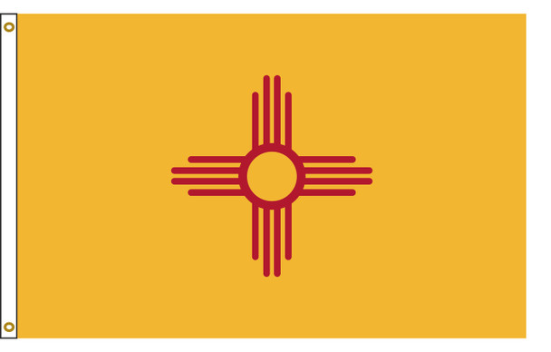 New Mexico 3 feet by 5 feet Nylon State Flag 3 feet by 5 feet