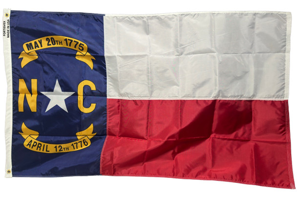 North Carolina 3x5 Feet Nylon State Flag Made in USA