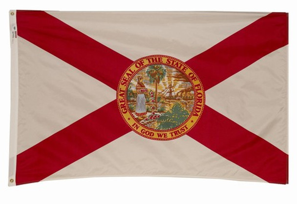 Florida State Flag 6x10 Feet Spectramax Nylon by Valley Forge Flag 6023209