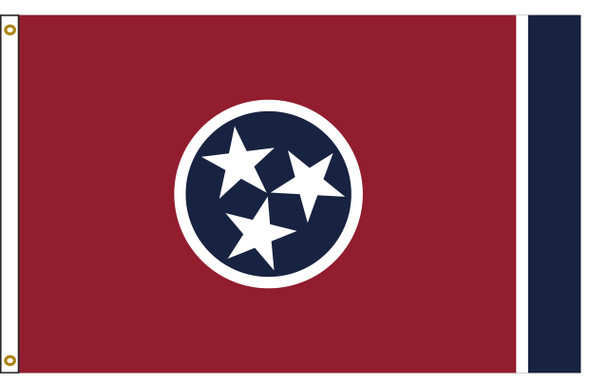 Tennessee 3'x5' Nylon State Flag 3ftx5ft