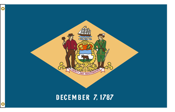 Delaware 4'x6' Nylon State Flag 4ftx6ft