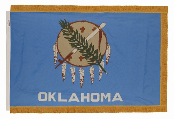 Oklahoma State Flag 3x5 Feet Indoor Spectramax Nylon by Valley Forge Flag 35242360