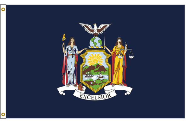 New York 4'x6' Nylon State Flag 4ftx6ft
