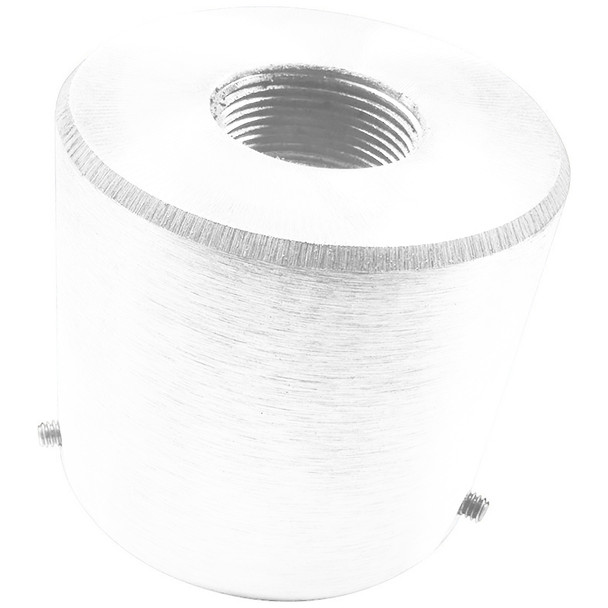 3-1/2 Inch Outside Diameter Flagpole Top Adapter 1-1/4 inch NPT Top Spindle Threading White 340259