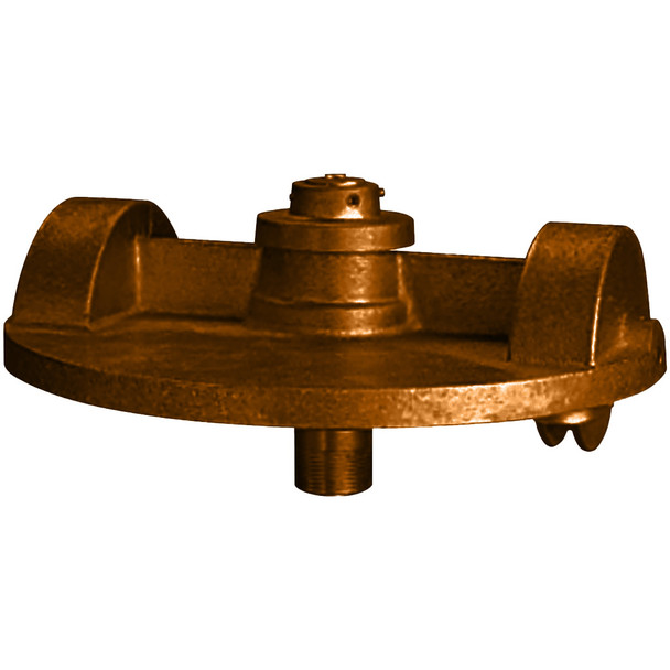 Painted Bronze Extra Heavy-Duty External Halyard Revolving Double Pulley Up to 12-3/4 Inches Flagpole Truck 1-1/4 Inch NPT Threading Aluminum Spindle Truck XHDT 340162