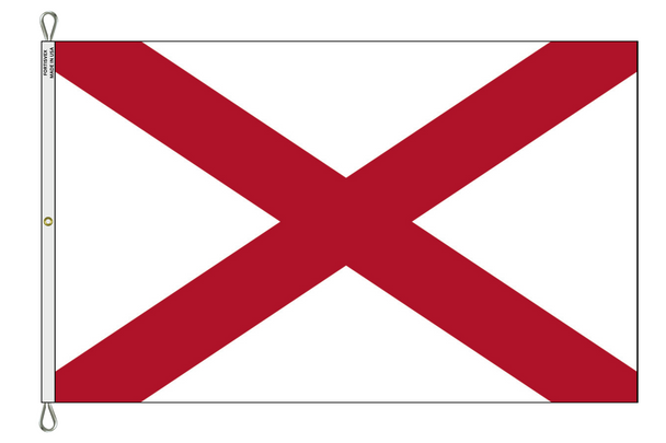 Alabama 12x18 Feet Nylon State Flag Made in USA
