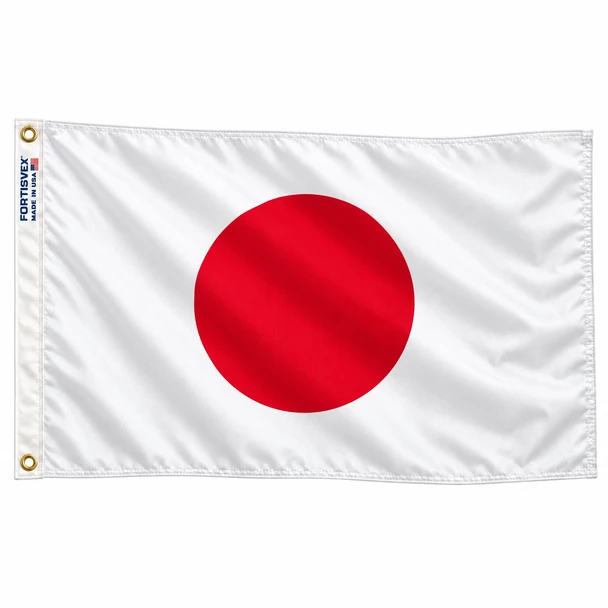 Japan Flag 3x5 Feet Nylon with Heading and Grommets 032170