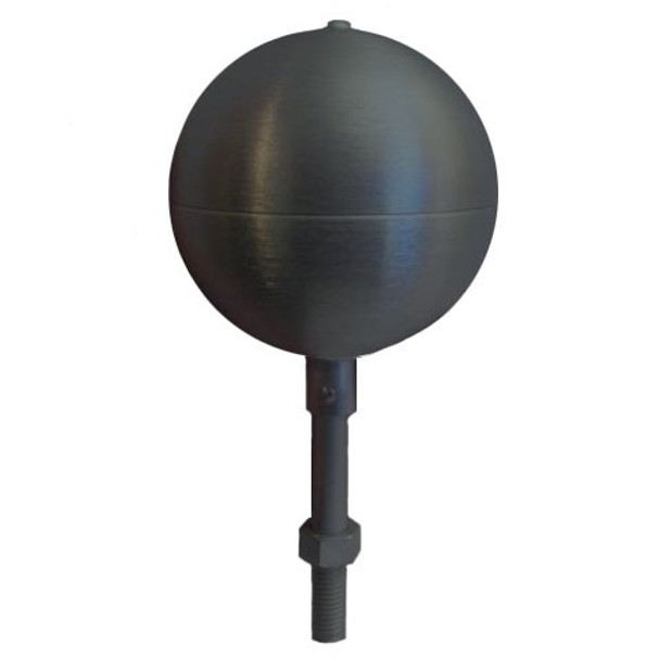 10" Inch Black Aluminum Ball Flagpole Ornament