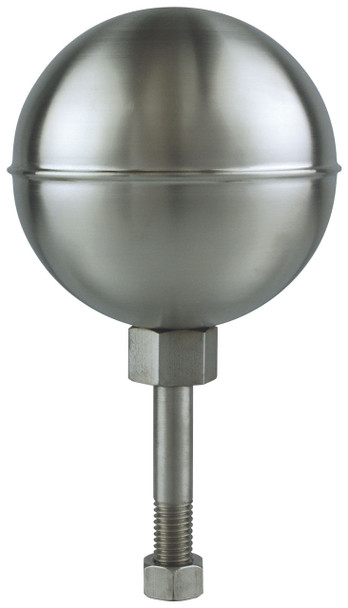 4" Inch Stainless Steel Satin Finish Ball Flagpole Ornament 330035