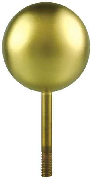 5 Inch Gold Leaf Copper Ball Flagpole Ornament 1/2 Inch-13NC Spindle Thread 330048