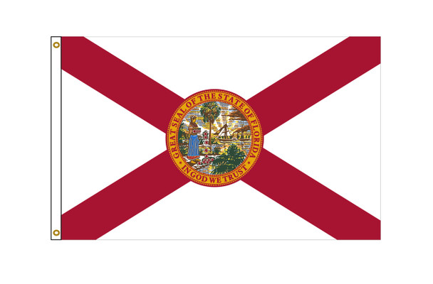 Florida 5'x8' Nylon State Flag 5ftx8ft