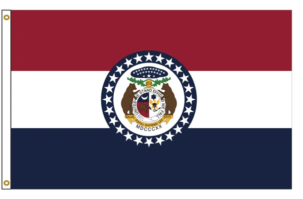 Missouri 5 feet by 8 feet Nylon State Flag 5 feet by 8 feet