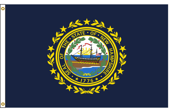 New Hampshire 5'x8' Nylon State Flag 5ftx8ft