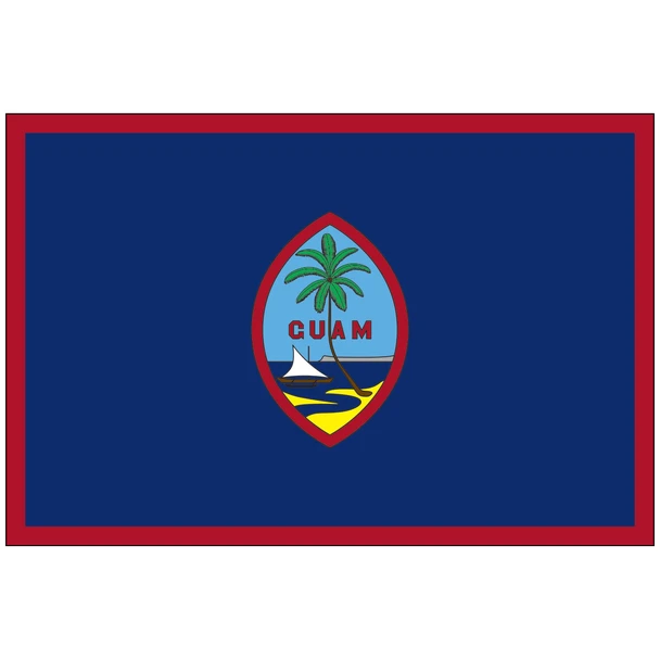 FORTISVEX Guam Nylon Outdoor Flag - 2 by 3 Feet