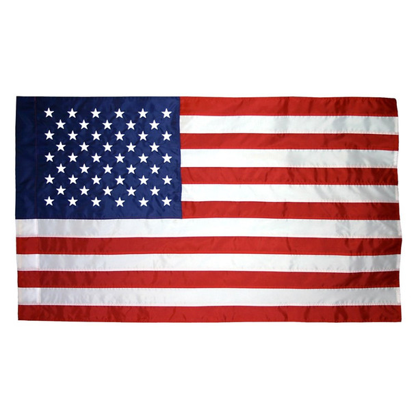 Sleeved Banner Pole Hem US Flag 2x3 Best Nylon American Flag 2'x3' Made in USA 2ftx3ft