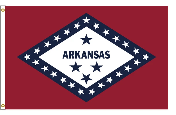 Arkansas 6 feet by 10 feet Nylon State Flag 6 feet by 10 feet
