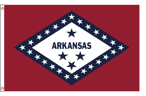 Arkansas 8'x12' Nylon State Flag 8ftx12ft