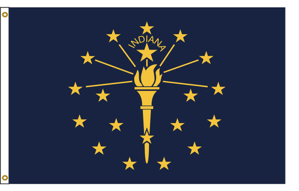 Indiana 8'x12' Nylon State Flag 8ftx12ft