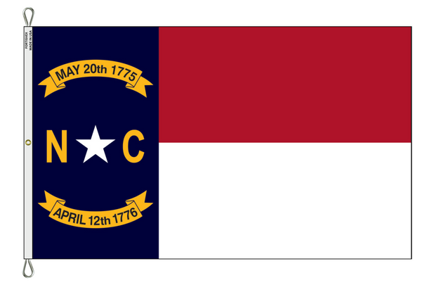 North Carolina 8x12 Feet Nylon State Flag Made in USA