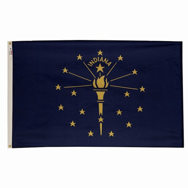 Indiana State Flag 3x5 Feet Spectramax Nylon by Valley Forge Flag 35222140