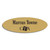 1 x 3" Gold Metallic Style Engraved Name Badges - Oval