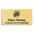 1.5 x 3" Metallic Style Engraved Name Badges - Gold