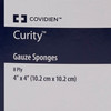 Gauze Sponge Curity 4 X 4 Inch 2 per Pack Sterile 8-Ply Square 1/PK