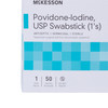 854752_PK Impregnated Swabstick McKesson 10% Strength Povidone-Iodine Individual Packet Sterile 1/PK