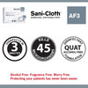 Sani-Cloth AF3 Surface Disinfectant Cleaner Premoistened Germicidal Manual Pull Wipe 50 Count Individual Packet Unscented NonSterile 1/EA