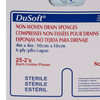 Drain Sponge DuSoft 4 X 4 Inch Sterile 6-Ply 1/PK
