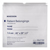 Patient Belongings Bag McKesson 4 X 20 X 20 Inch Polyethylene Drawstring Closure White 1/EA