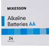 Alkaline Battery McKesson AA Cell 1.5V Disposable 24 Pack 1/EA