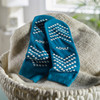 Slipper Socks McKesson Large Teal Above the Ankle 1/PR