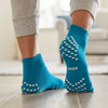 Slipper Socks McKesson Large Teal Above the Ankle 1/PR