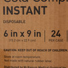 Instant Cold Pack McKesson General Purpose 6 X 9 Inch Plastic / Ammonium Nitrate / Water Disposable 1/EA