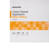 Swabstick McKesson Cotton Tip Wood Shaft 6 Inch NonSterile 100 per Pack 1/BG