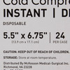 Instant Cold Pack McKesson Deluxe General Purpose Small 5-1/2 X 6-3/4 Inch Fabric / Ammonium Nitrate / Water Disposable 1/EA